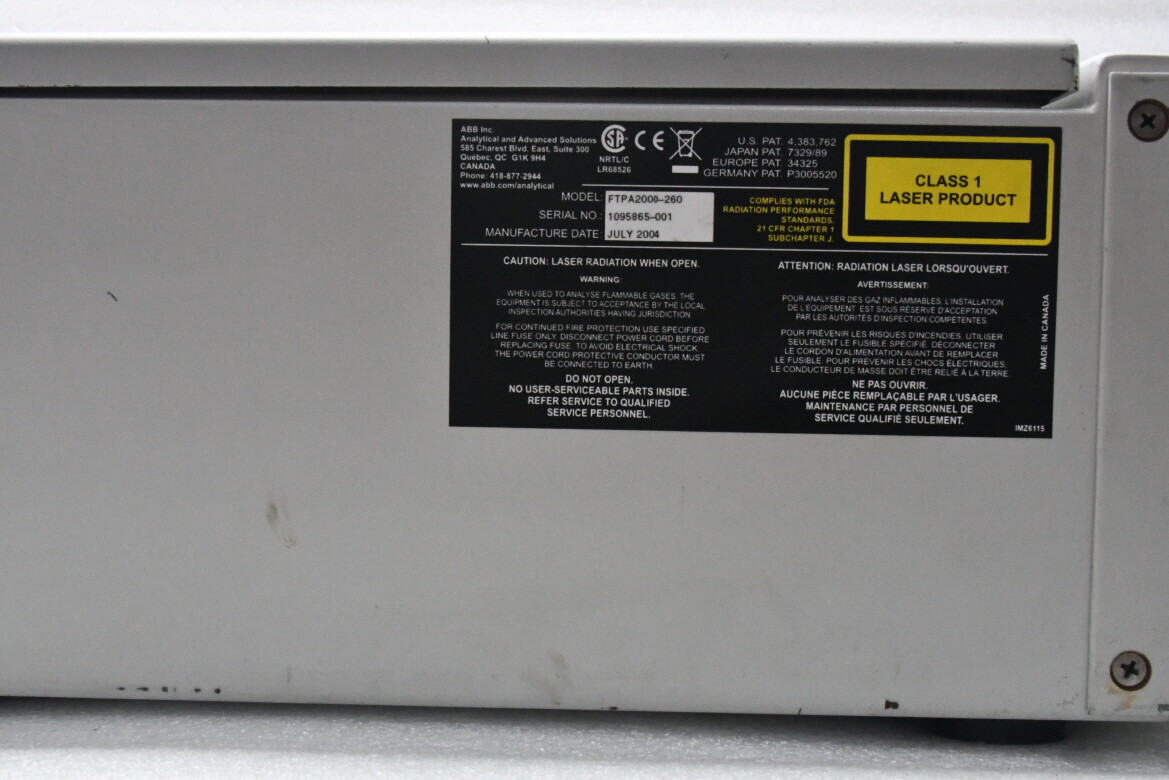 ABB FTPA2000 FT-NIR Process Analyzer FTPA2000-260 Free shipping
