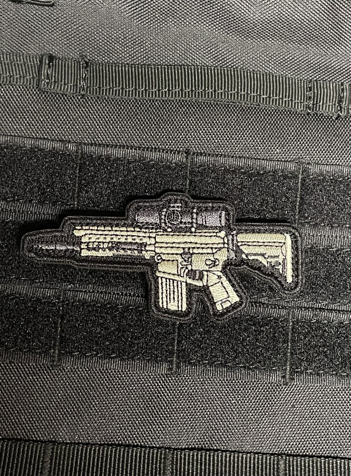 Sniper Rifle Patch 308 Gun Army Weapon COD Tactical Morale Hook Loop