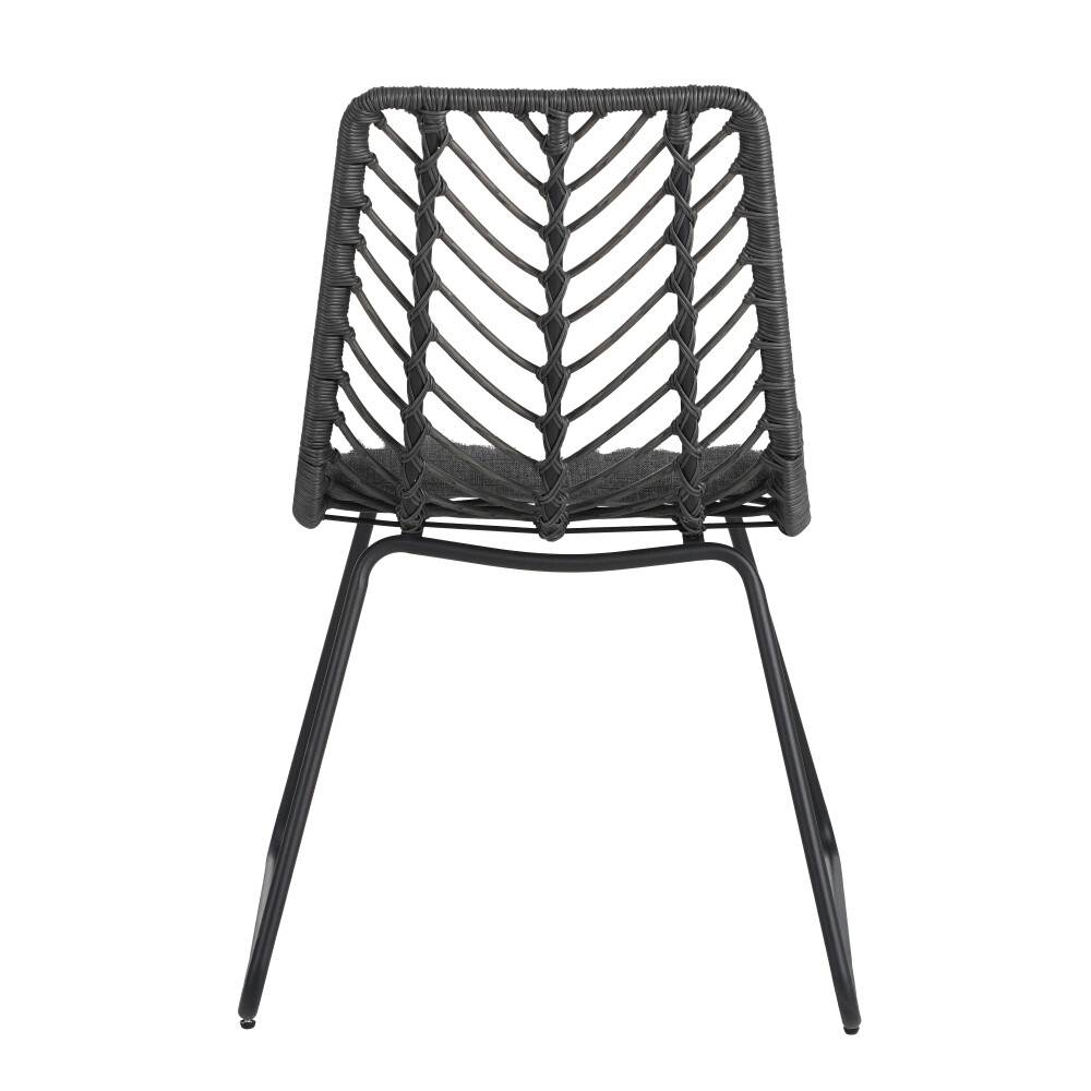 DEJA Outdoor Chair Set (2-Pack) - Polyethylene Rattan w/Water-Resistant Cushions