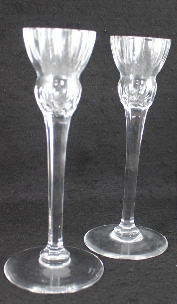 Waterford Crystal Palladia Collection Set of Two 8 Inch Candlesticks