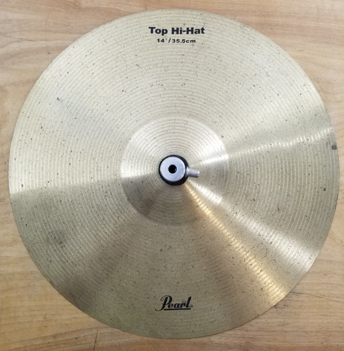 Pearl Hi-Hat Top  14” 35.5 cm Cymbal Musical Instrument Parts Used