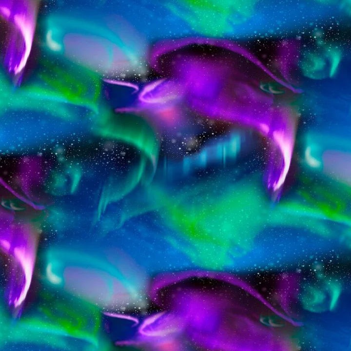 Northern Lights 108" fabric by Timeless Treasures, Xnature-CD2685 Multi