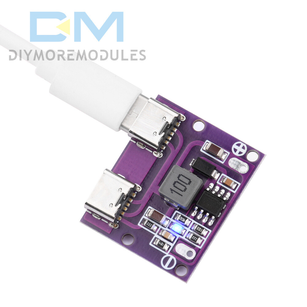 DC 6V-36V to 5V 3A DC-DC Dual Type-C Interface Step-Down Module Charging Module