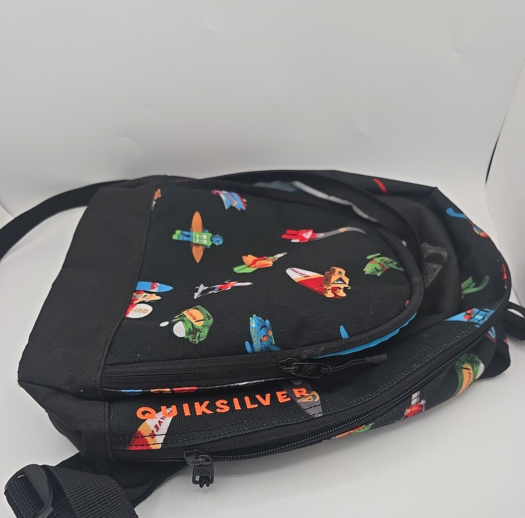 Rare Quiksilver MINI Backpack with Robots and Surfboards