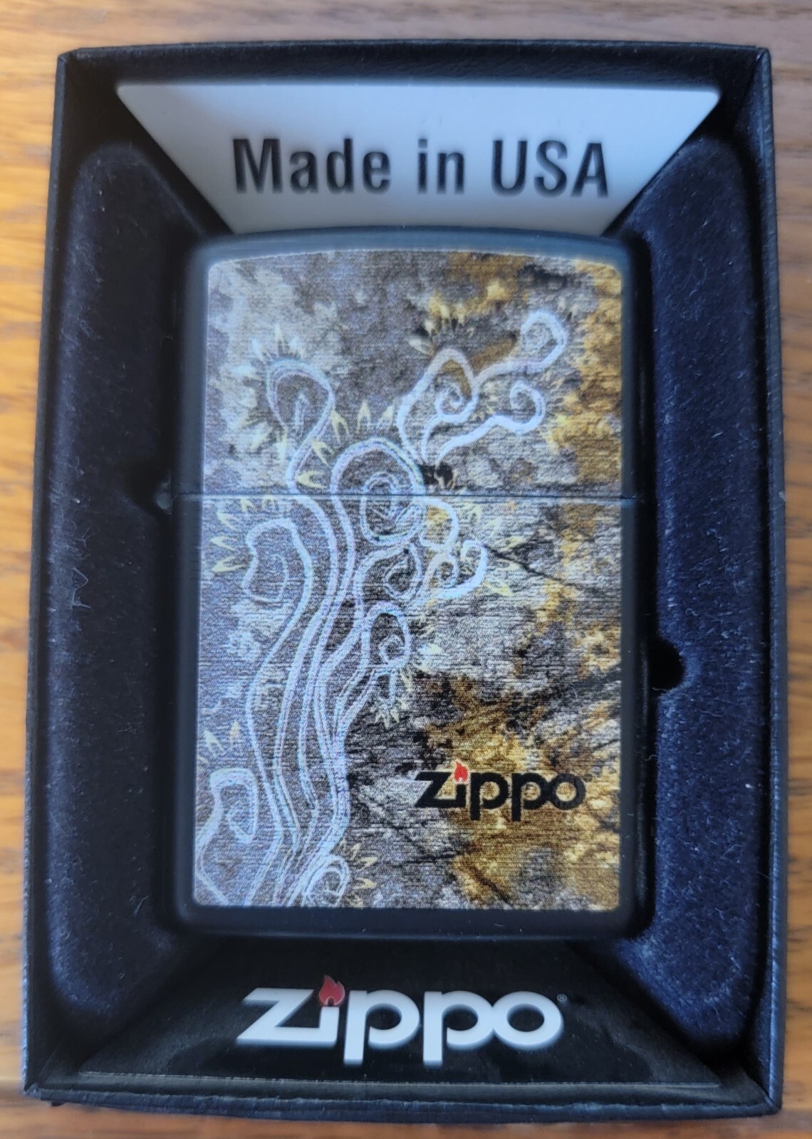 Zippo 24808 Flavor of the Sun Licorice matte New in Original Box Retired 2010