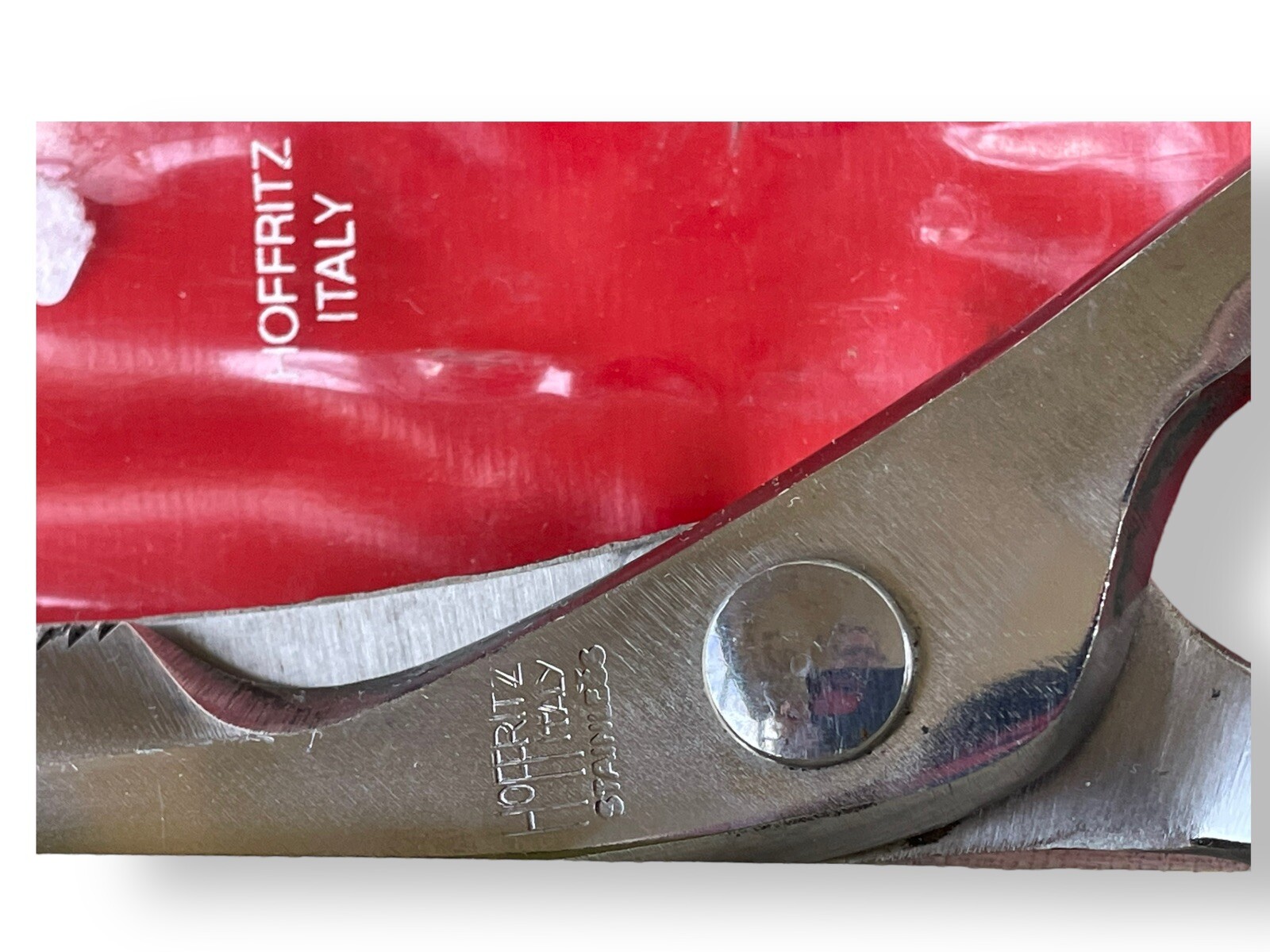 Hoffritz Vintage Kitchen Utility Poultry Shears Scissors Stainless Made in Italy
