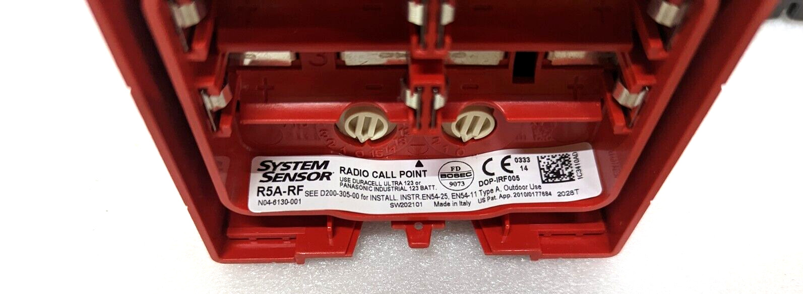 SYSTEM SENSOR R5A-RF AGILE WIRELESS MANUAL CALL POINT