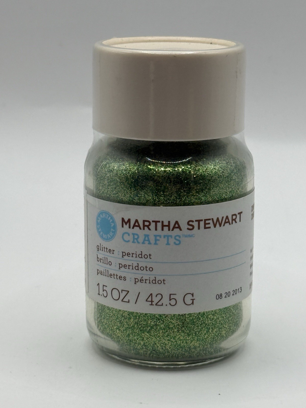 Martha Stewart Crafts 1.5oz Green Glitter New Sealed