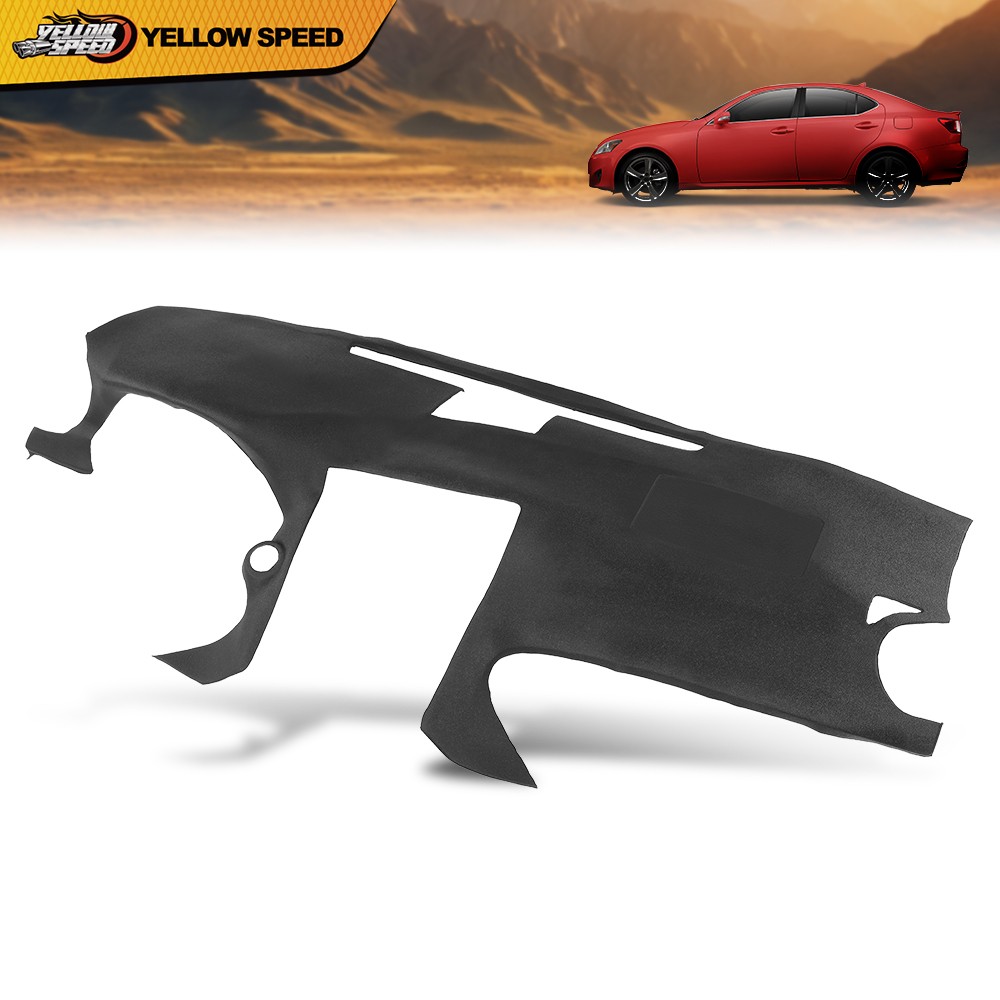 Fit For 2006-2013 Lexus IS250 IS350 Dashboard Dash Cover Cap Overlay Black