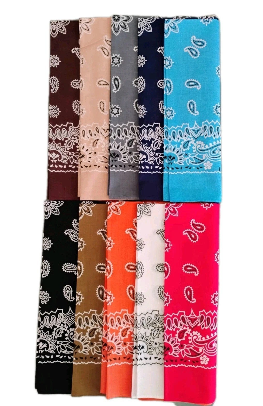 🧣 Japanese Paisley Bandana 100% Cotton 25x25 Made in Japan Retro Brand New Rare