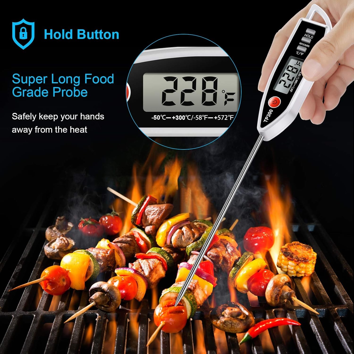 Digital Meat Thermometer for Sale, Kitchen Cooking Thermometer Digital, Candy