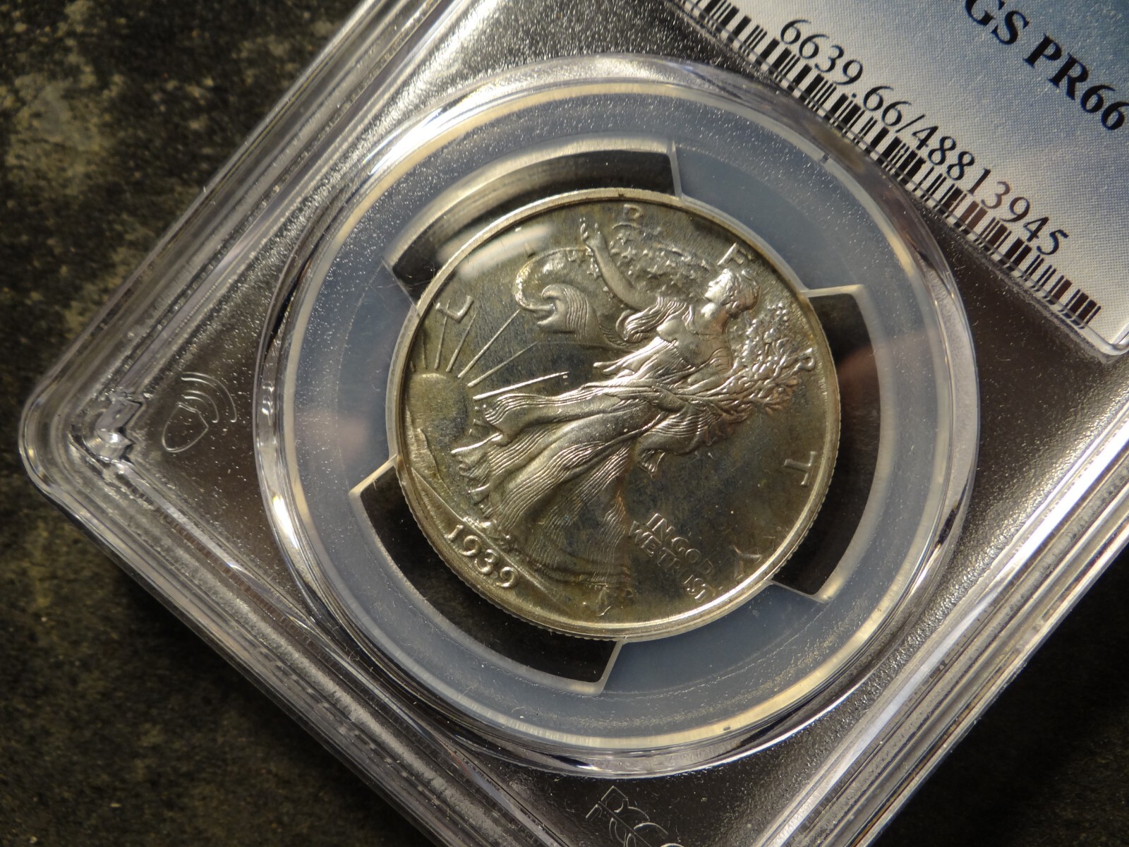 1939 PCGS PR66 Proof Brilliant Walking Liberty Half Dollar Brilliant SLABZ