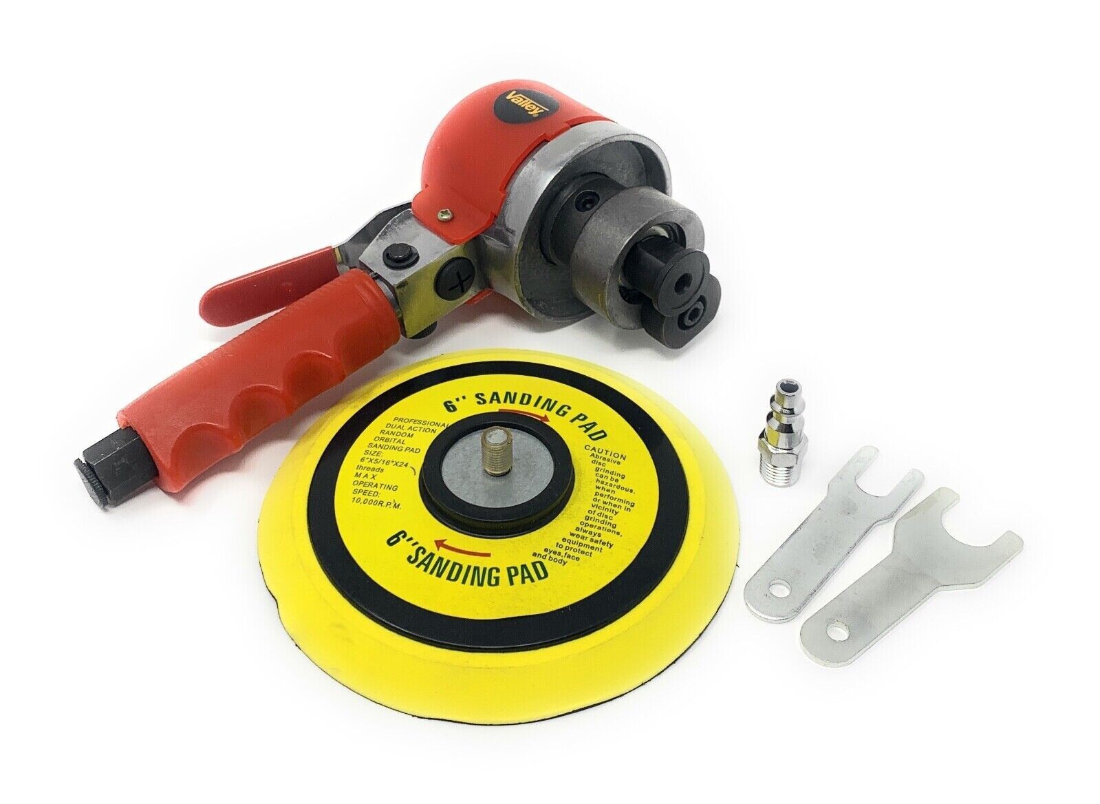 6" Dual Action Air Sander Random Orbital Sanding, AIRDA-001