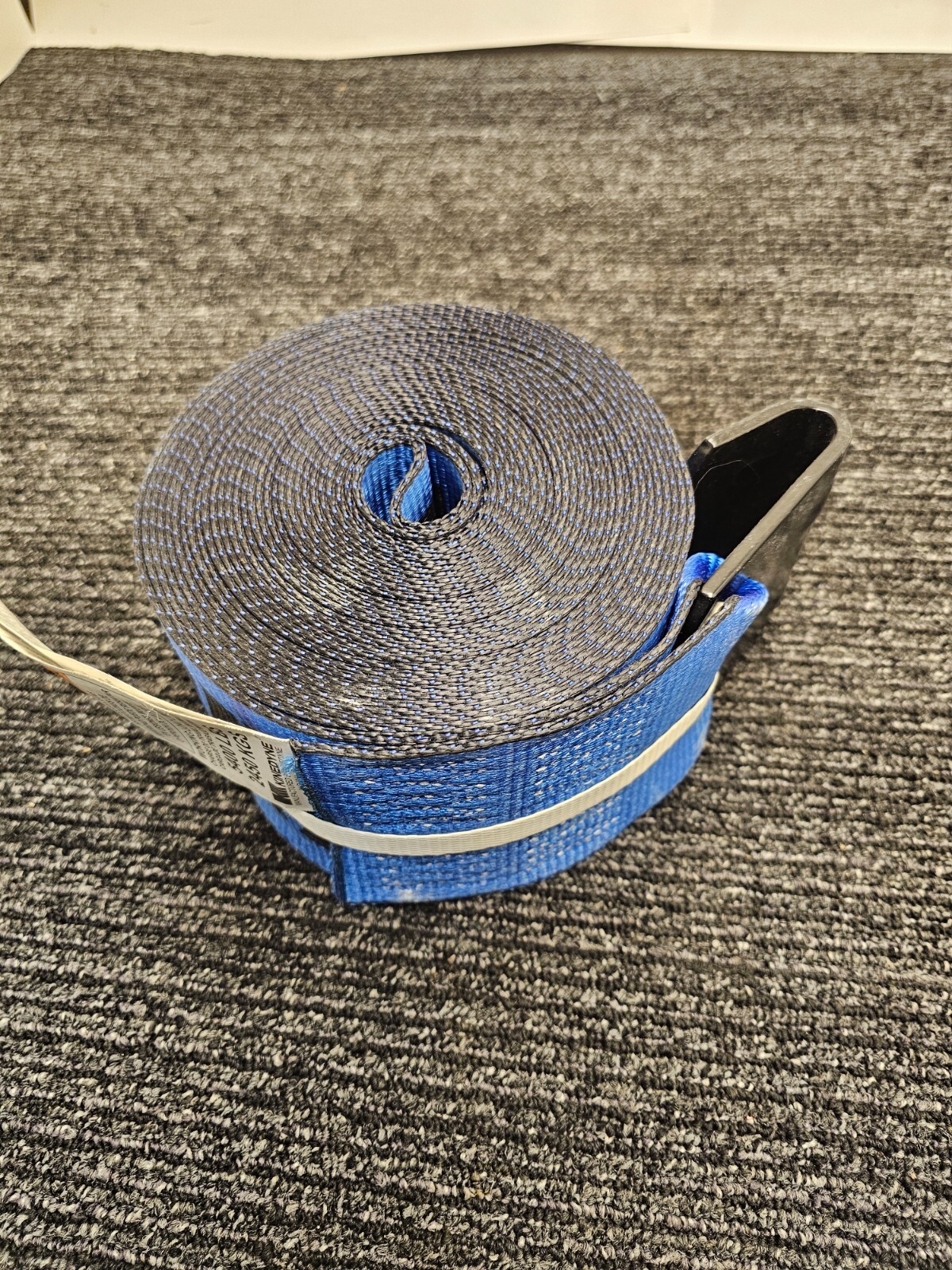 Kinedyne Cargo Winch Strap Flat Hook Blue Heavy Duty Tie Down 5400 Lbs WLL