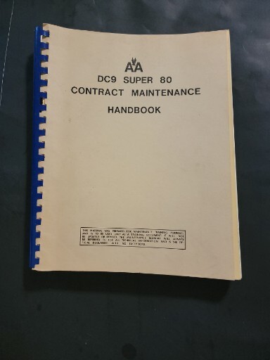 AMERICAN AIRLINES DC9 SUPER 8 MAINTENANCE HANDBOOK