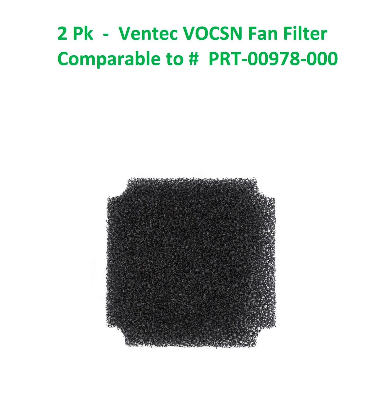 2 Pack Fan Filter For VOCSN Ventec Life System Ventilator Fan Filter