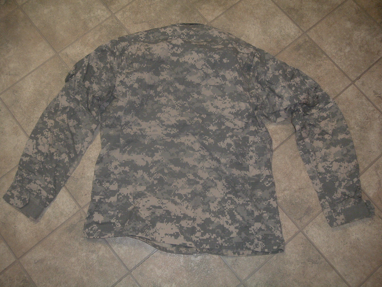 USGI ISSUE MILITARY ACU TOP JACKET HOOK AND LOOP ATTACH LARGE REGULAR