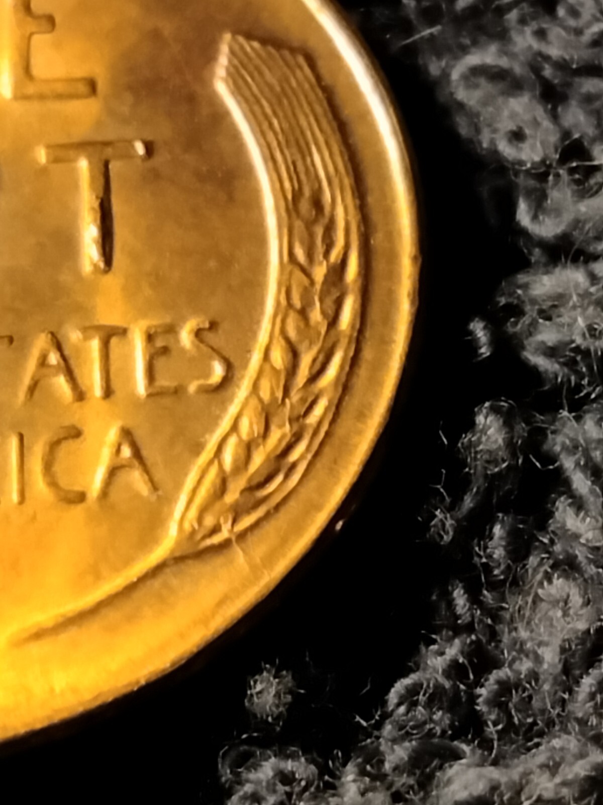 1956 P Lincoln Wheat Cent Retained Die Breaks Die Breaks