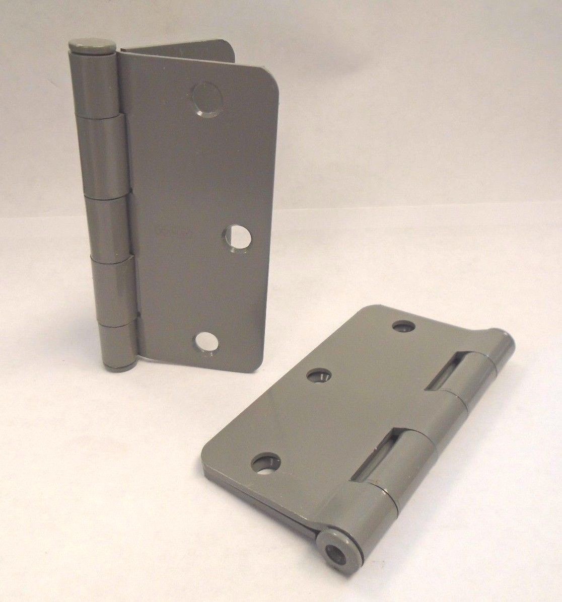 Stanley Lot of 10 3.5" x 3.5" Steel Round Corner Hinges Gray RD741 08-2700 262HW