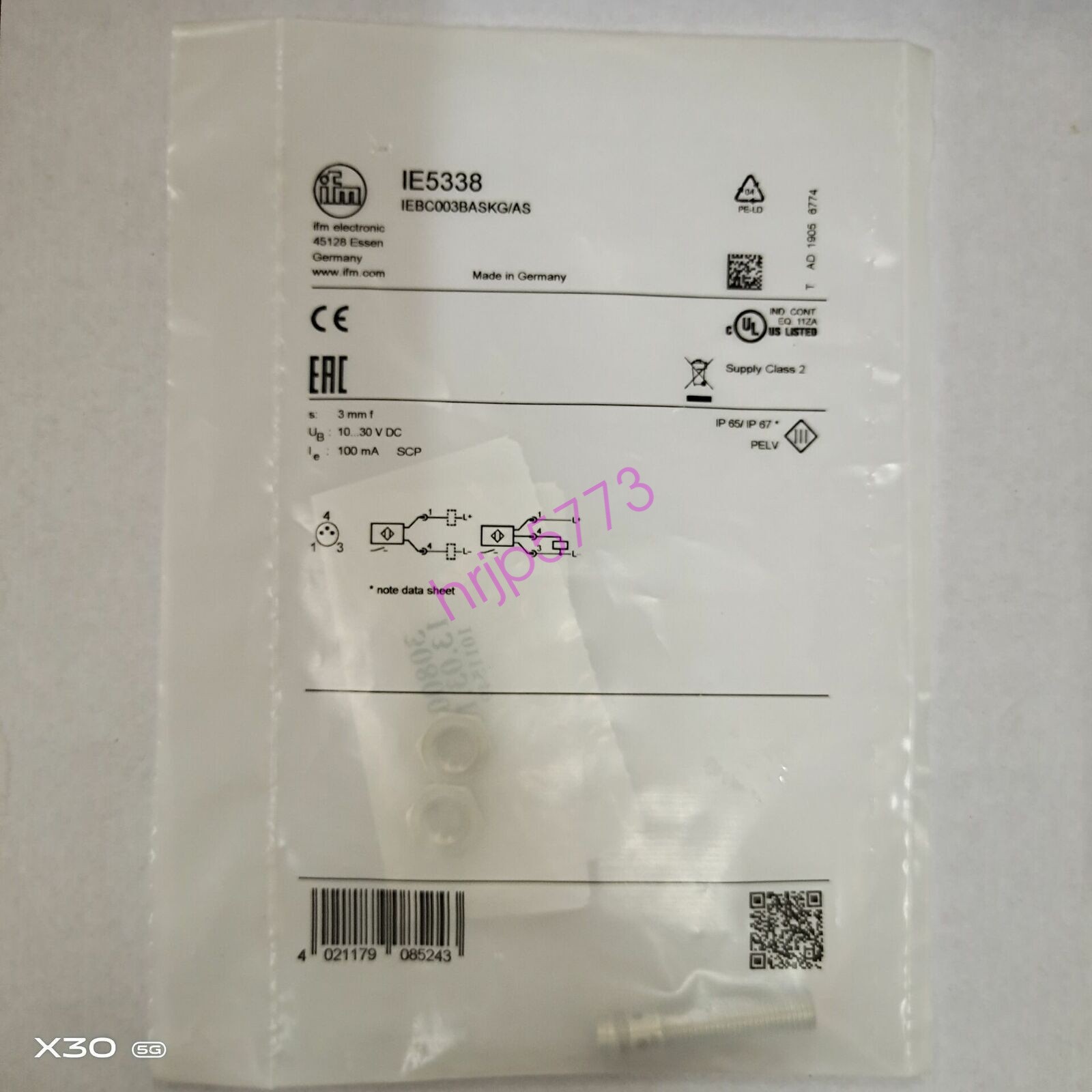IFM IE5338 Proximity Switch Sensor New✦KD
