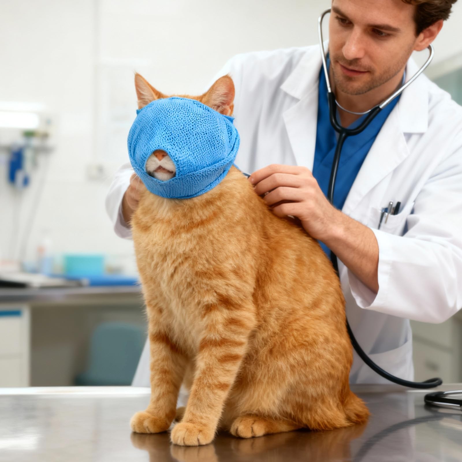Bozales para gatos Bozales de malla transpirable con cubierta de malla suave