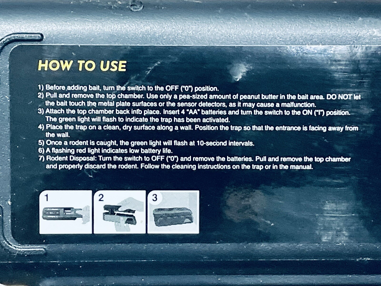 OWLTRA Electronic Mouse Trap Quick & Humane 4AA Batteries (not included) 🆓 SHIP