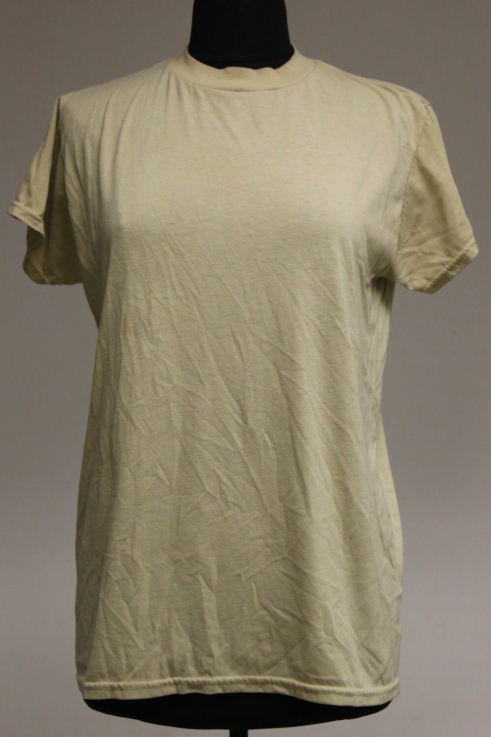 Duke Desert Sand Tan Short Sleeve T-Shirt - 100% Cotton - Small - Used