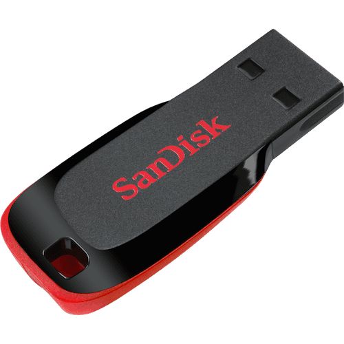 SanDisk 128GB USB 2.0 Flash Drive Cruzer Blade Small Tiny Storage Red Black Mac