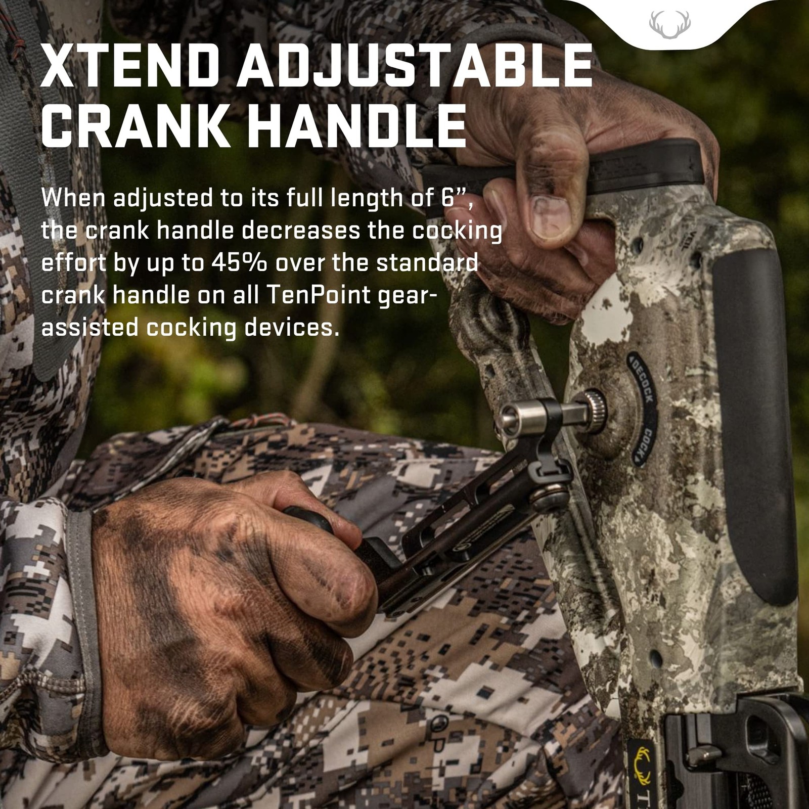 TenPoint 6” XTEND Adjustable Crank Handle - Compatible with All ACUslide Bows, I