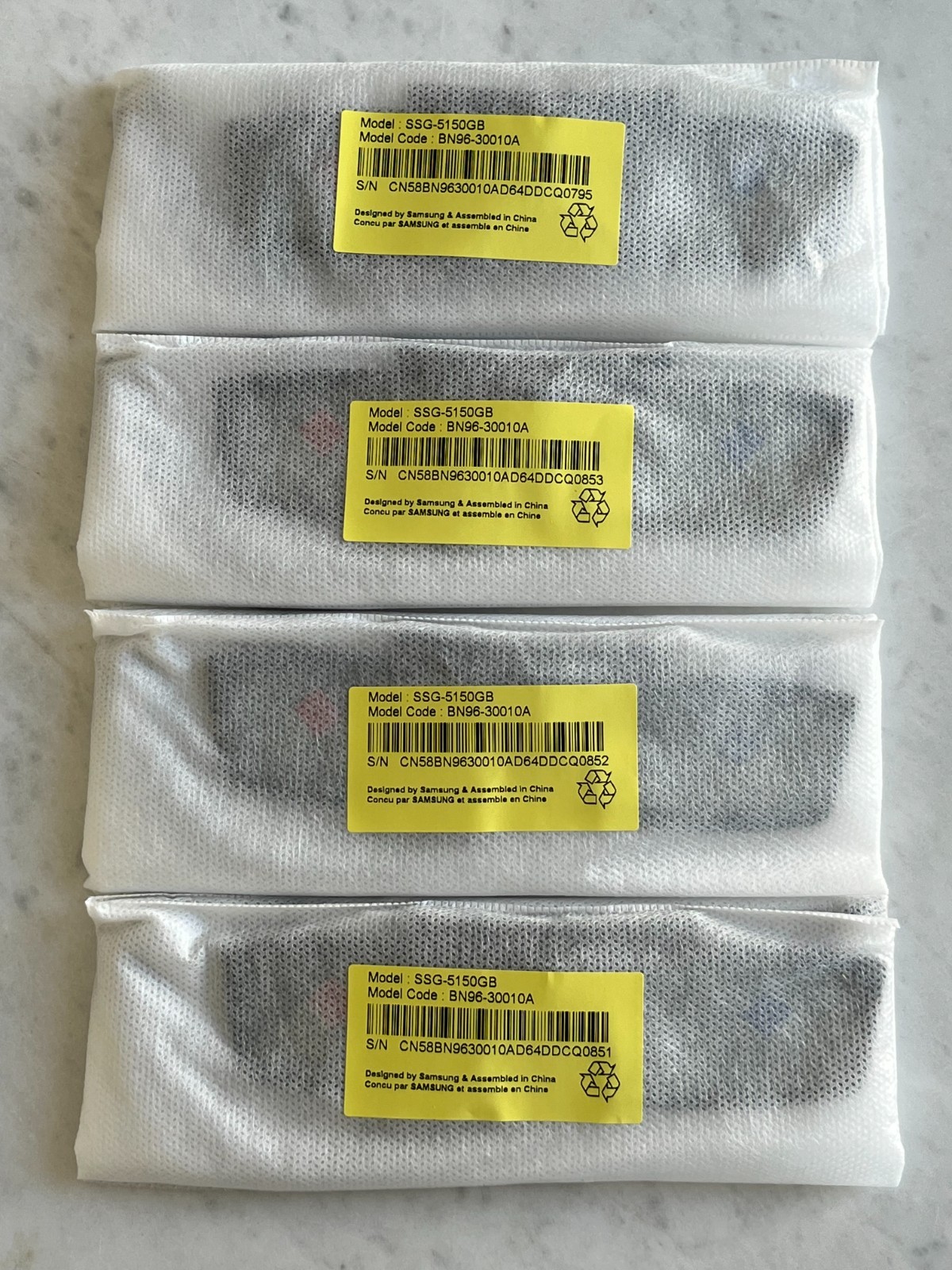 Samsung TV Accessory Kit (4 pairs) HD 3D Active Glasses SSG-5150GB New! Lot 4