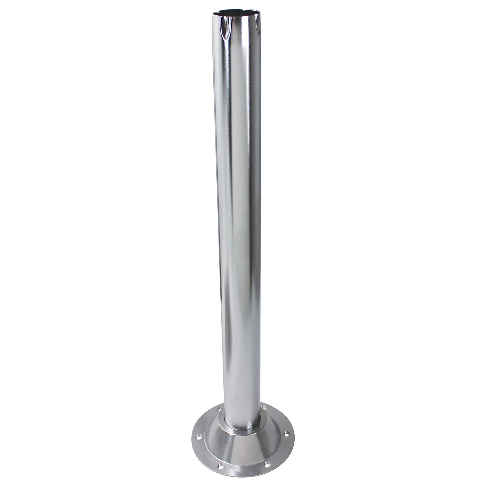 Chrome Steel Round Table Leg - 29.5" Universal Support & Stylish Design