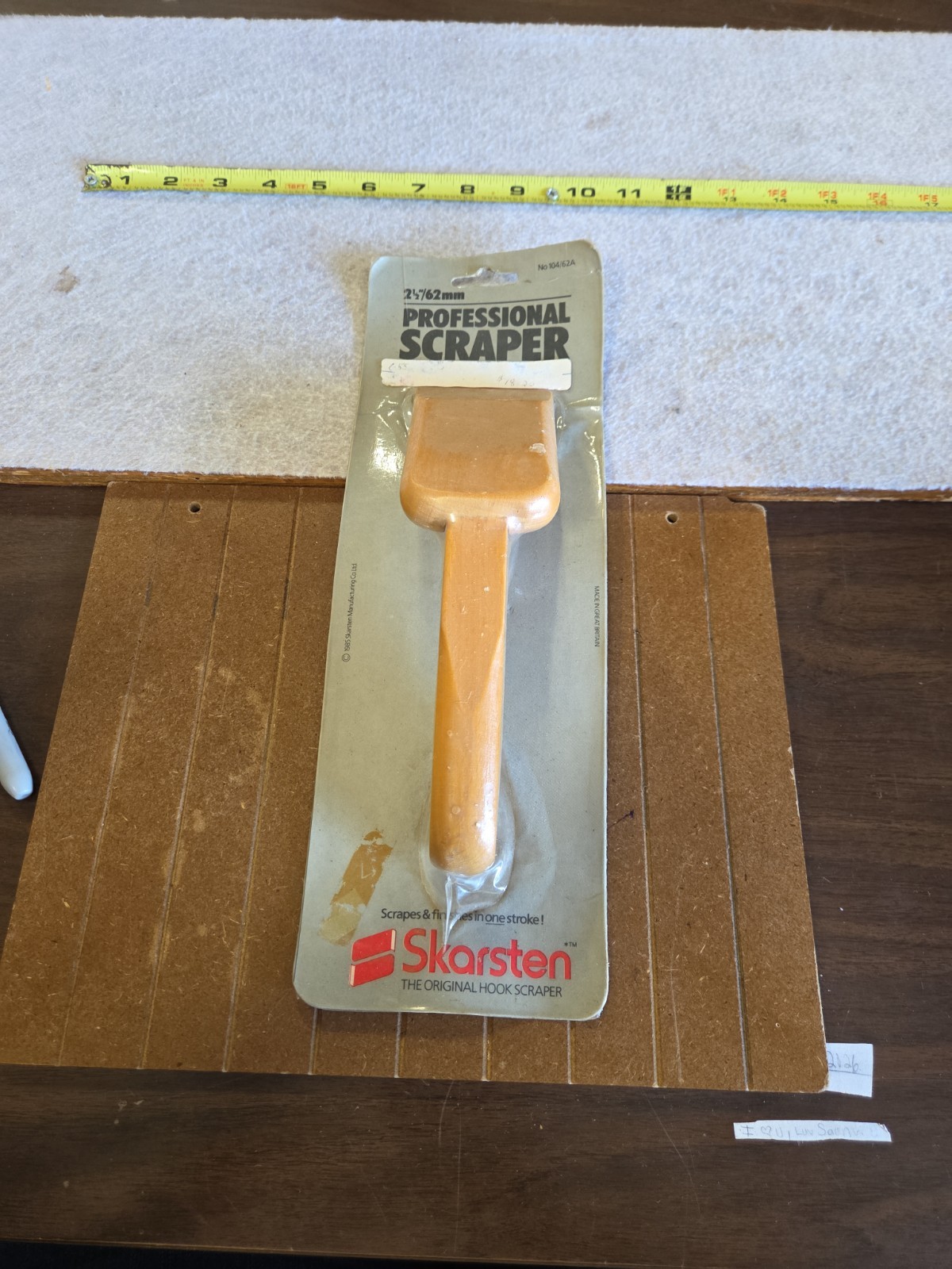 skarsten made in USA 2.5 in professional Scraper  no.104/62A
