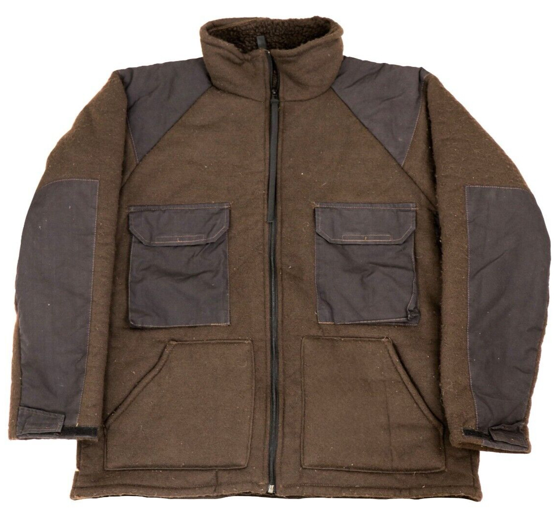 Medium Bear Suit Fleece Jacket ECWCS Gen 1 Army USGI Brown Thick Pile