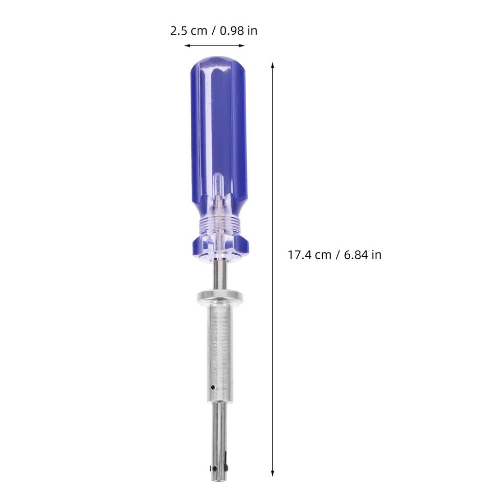 2Pcs 7 Inch Cable Locking Terminator for Catv Durable Metal Plastic Blue