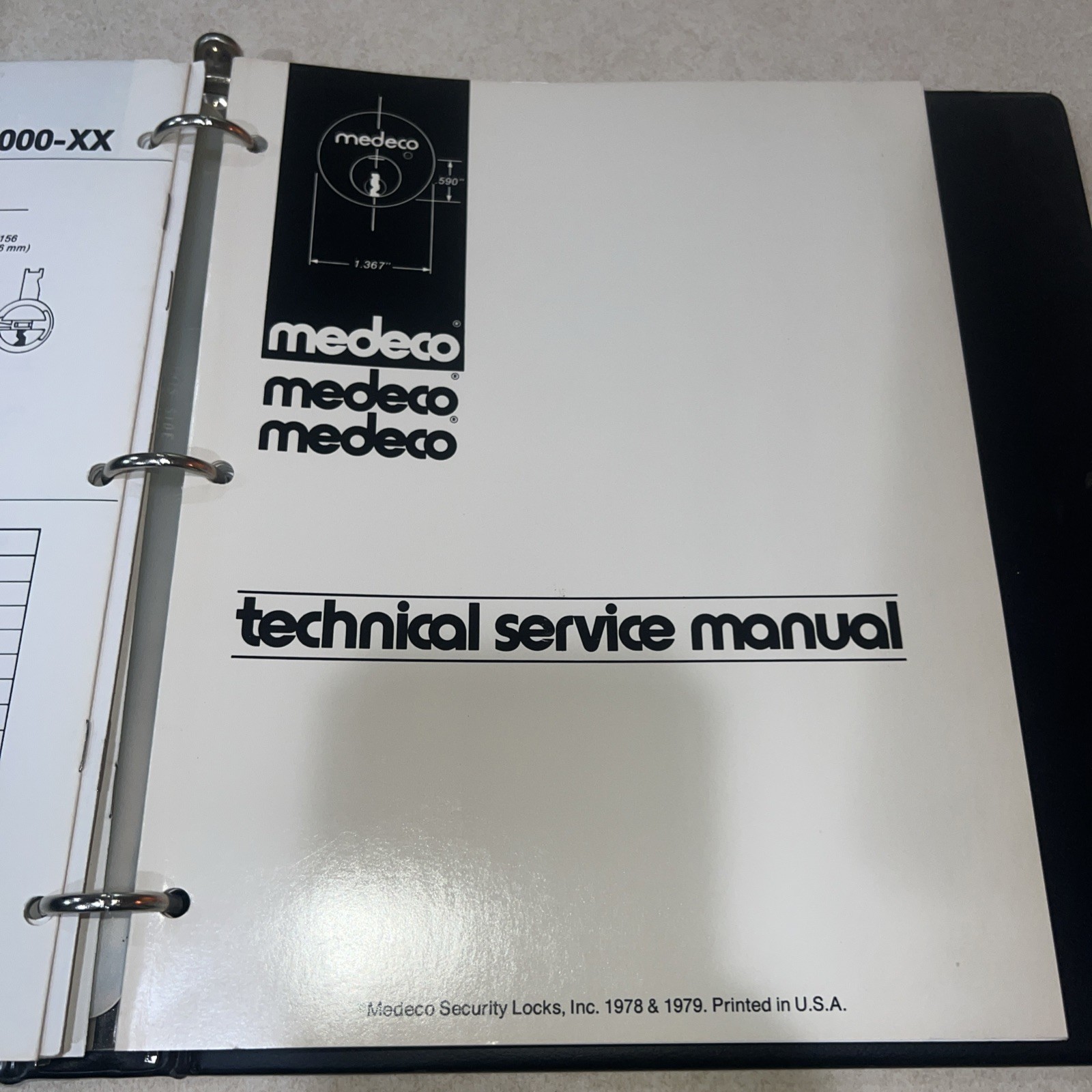Vintage Medeco Technical Service Manual