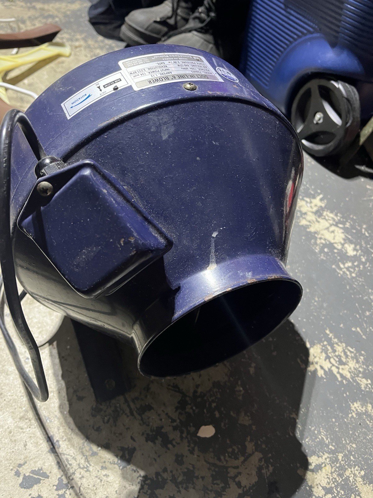 6” Inline Can Fan! Works Great And Has Brackets Included