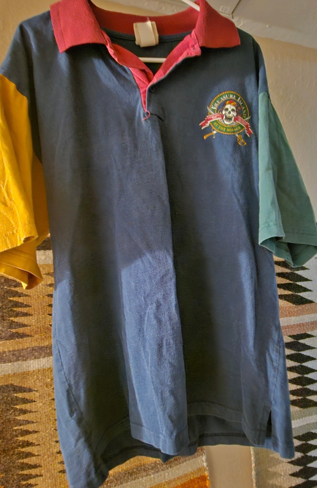 Treasure Island At The Mirage Casino Las Vegas Polo Style Shirt Vintage 90s XL