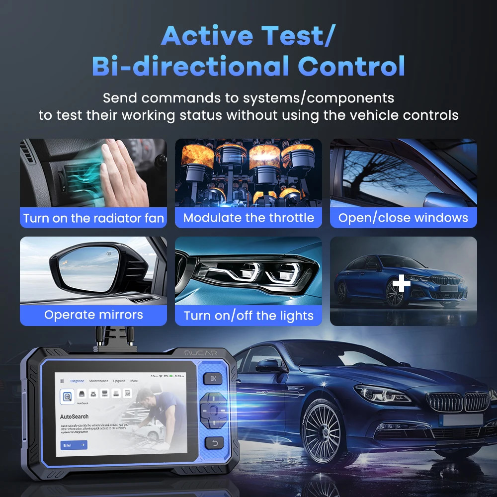 2026 Mucar 682 Fault Code Reader OBD2 Scanner ABS SRS Car Diagnostic Tool US