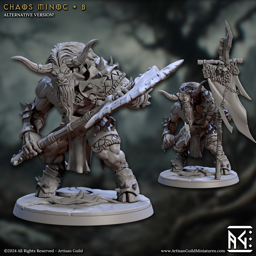 Chaos Minotaur B - Monster / Fighter - Artisan Guild - Dungeons and Dragon