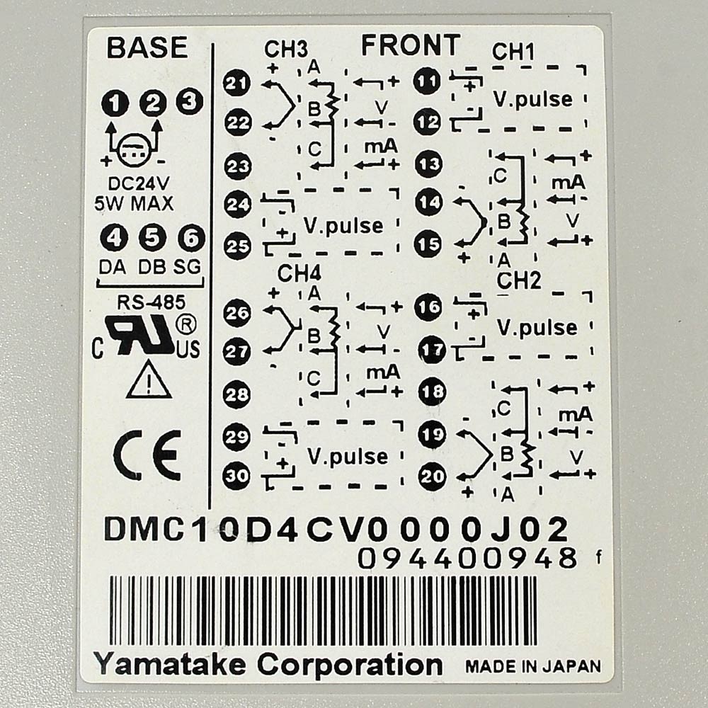 Yamatake Azbil DMC10 4-Chan. Multifunction Temperature Control Module DMC10D4CV