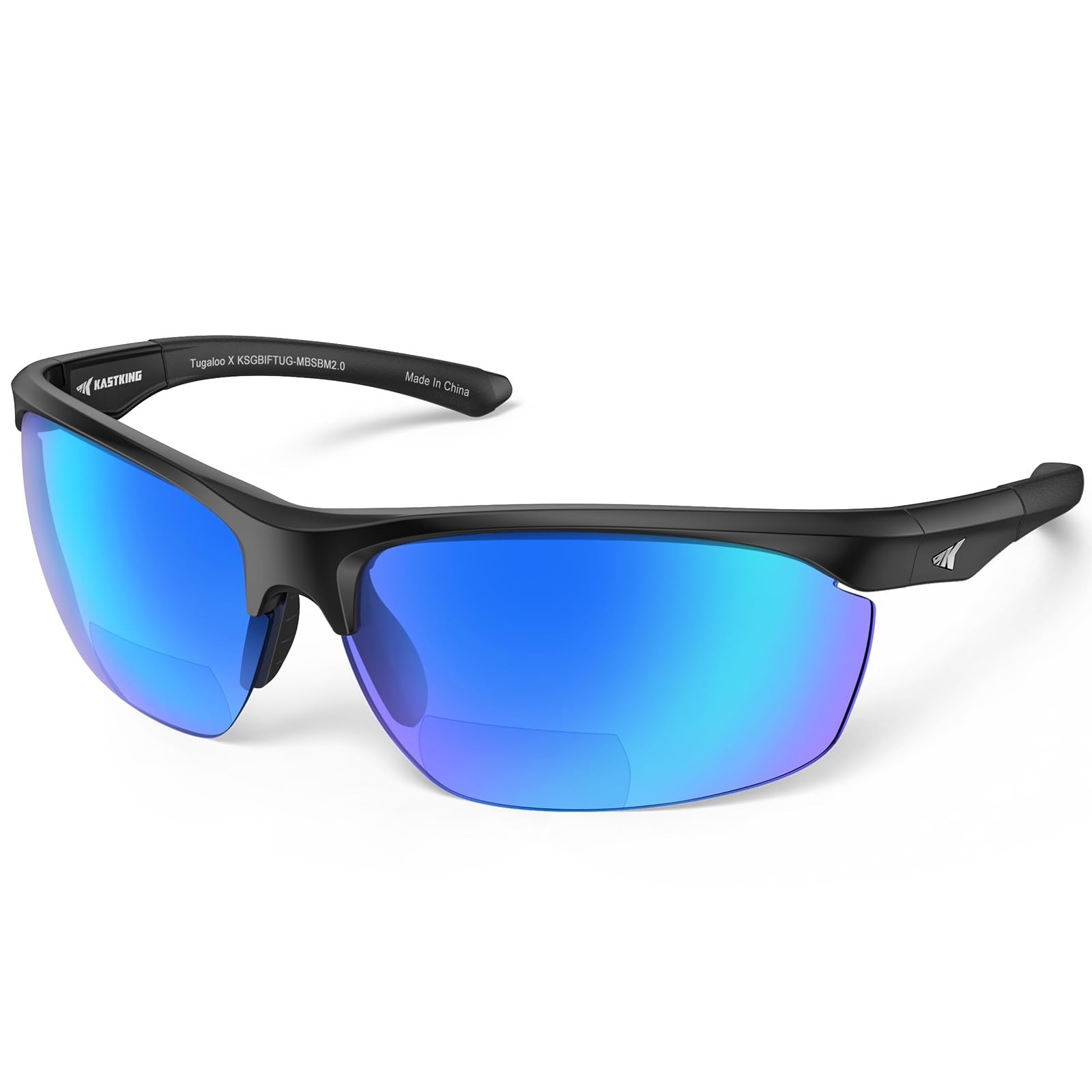 KastKing Tugaloo Semi-Rimless Bifocal Polarized Reader Sunglasses, Bi-focal x...