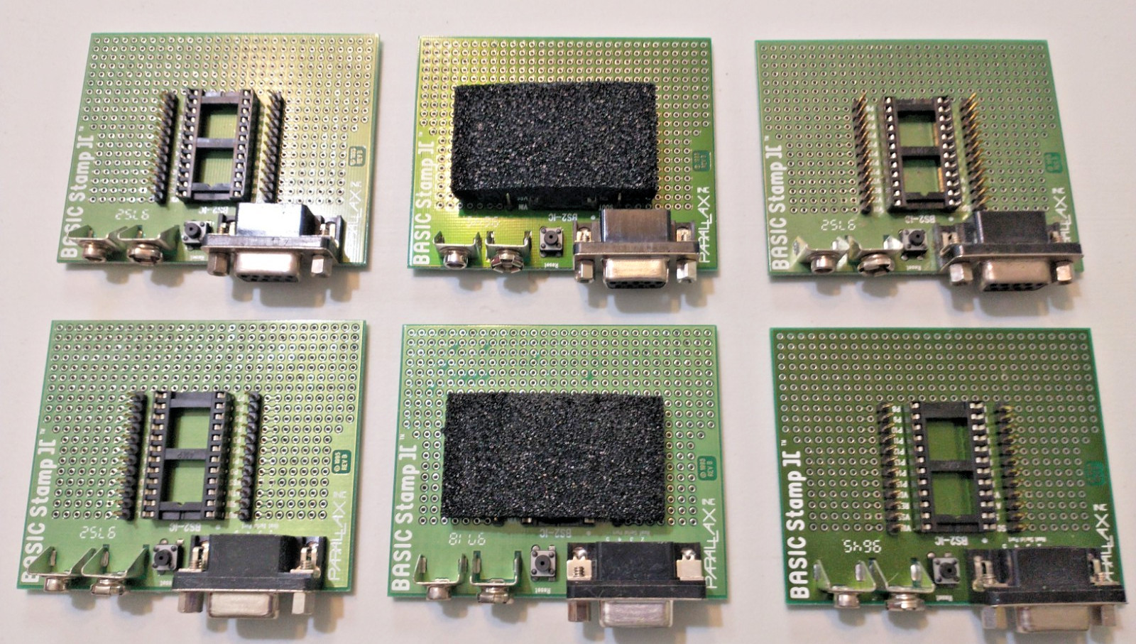 Parallax BASIC Stamp 2 Carrier/Solder Board BS2 Dev Board 9-Pin Serial (No CPU)