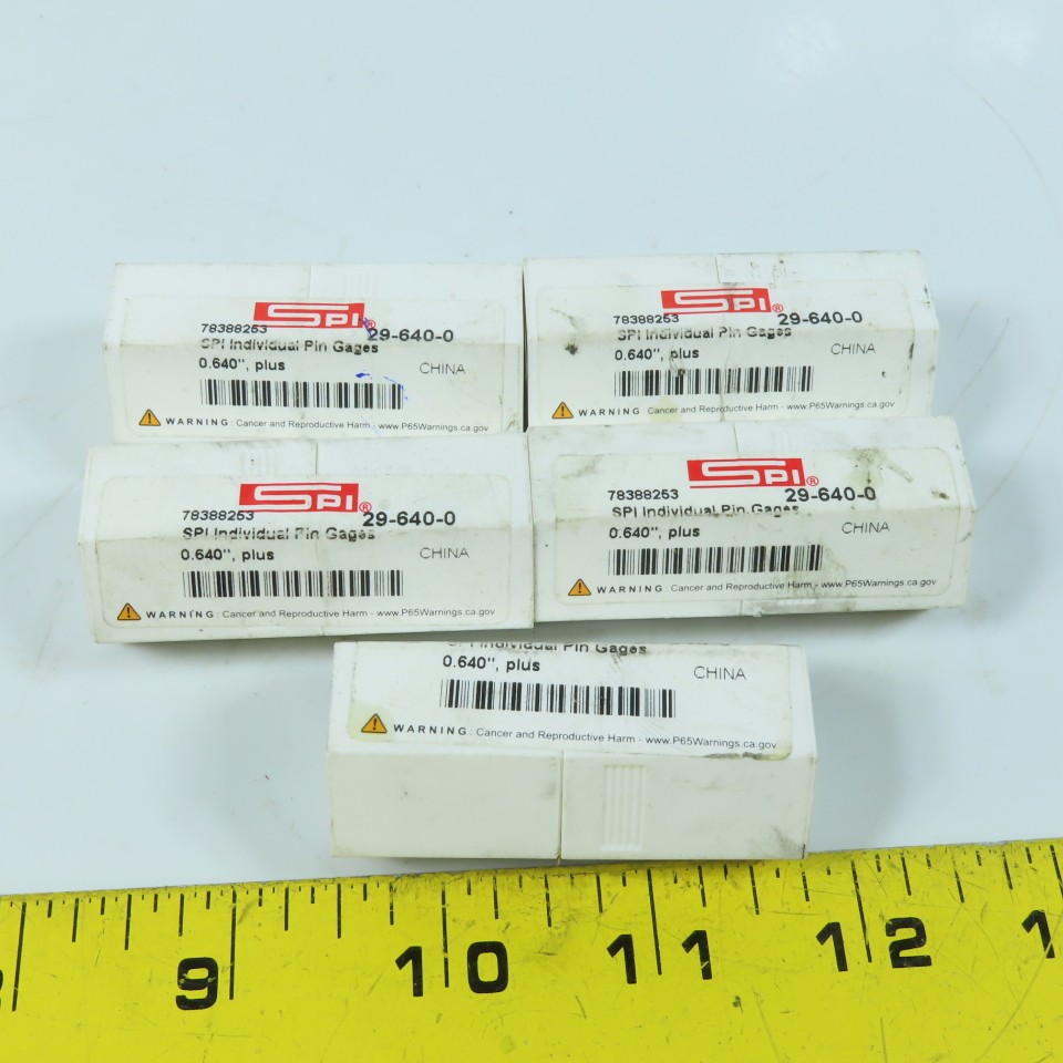 SPI 29-640-0 Class ZZ Individual Pin Gage 0.640"+ Lot Of 5