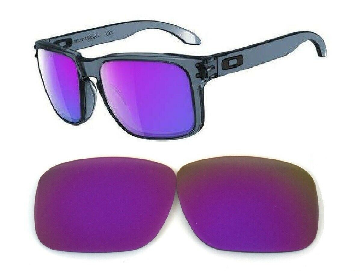 Galaxy Replacement Lenses For Oakley Holbrook OO9102 Purple 100% UVAB Polarized!
