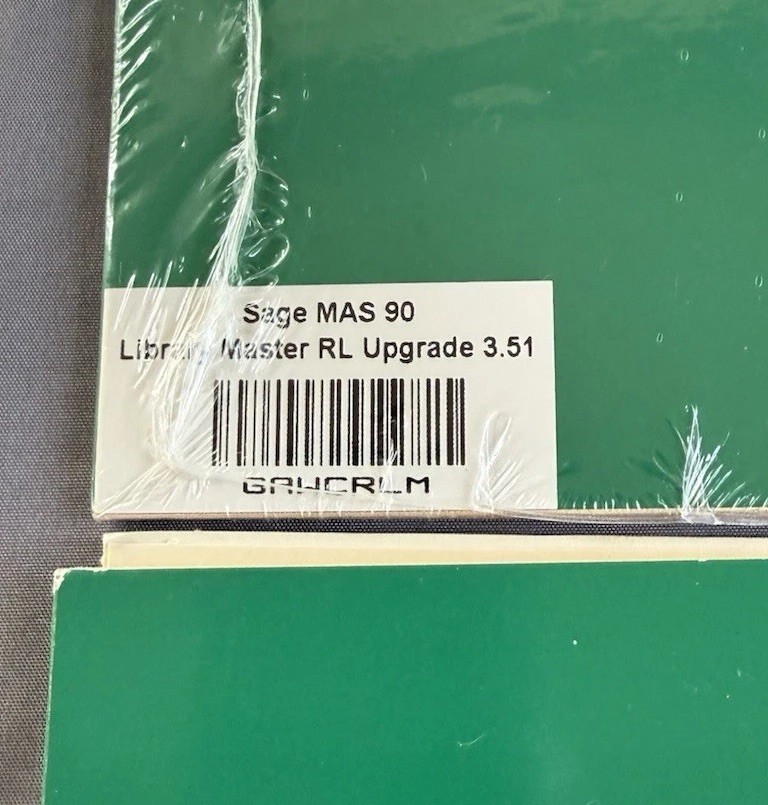 Sage MAS90 (Windows), MAS200 (Client/Server & SQL Server) New Sealed. ? Key Code