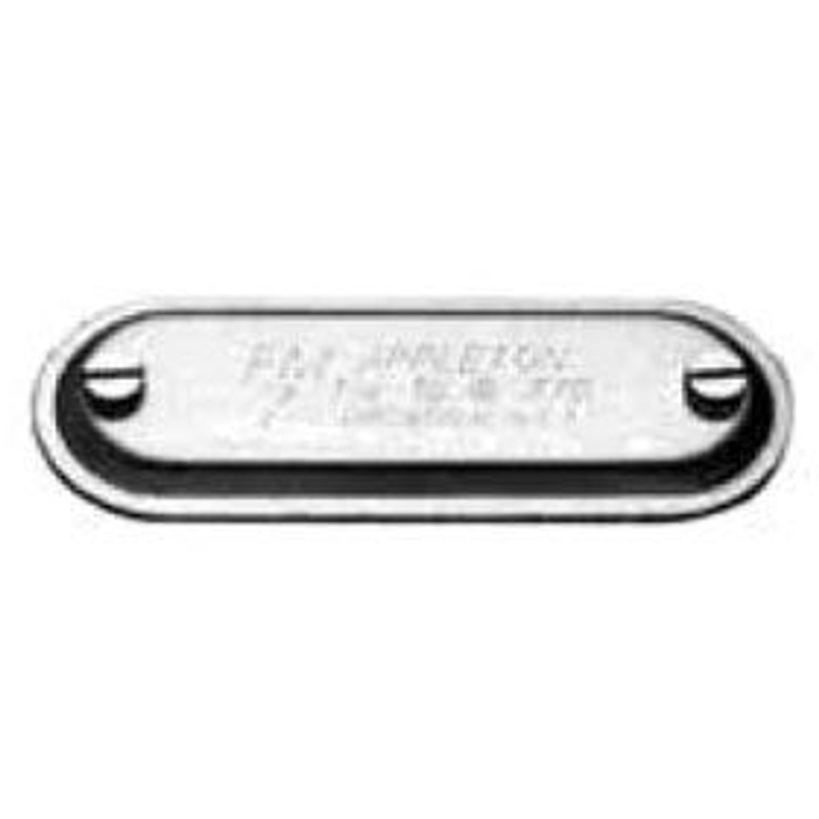 Appleton 270SA, Conduit Outlet Body Cover, 3/4 Fm7 Cover Stamped-Alum, 1 PC