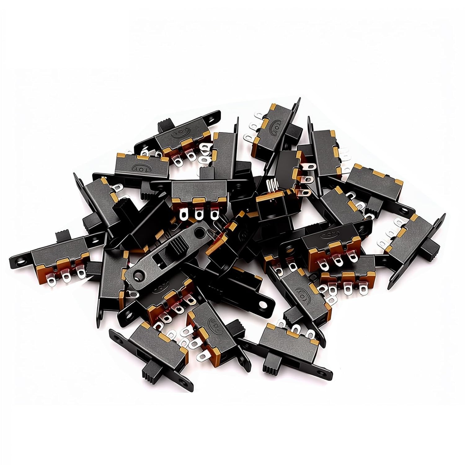 100PCS 3mm High Knob Vertical Micro Mini Slide Switch SPDT 3 Pin 2 Position