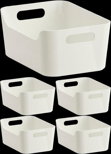 5pk Open Pantry Organization & Storage Box Baskets 9.4 x 6.7 x 4.3 Inches pd 19z