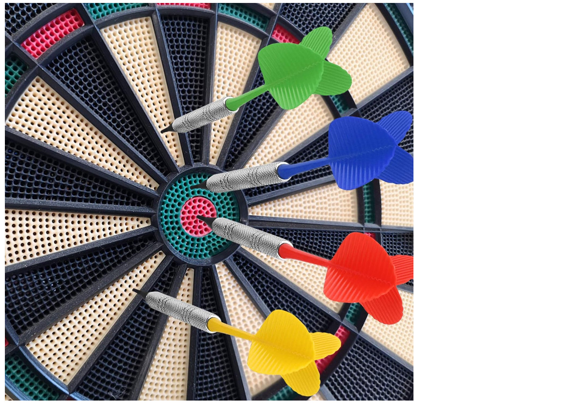 12 Pcs Soft Tip Darts Set with 100 Extra Plastic Tips | Electronic Dartboard Bar