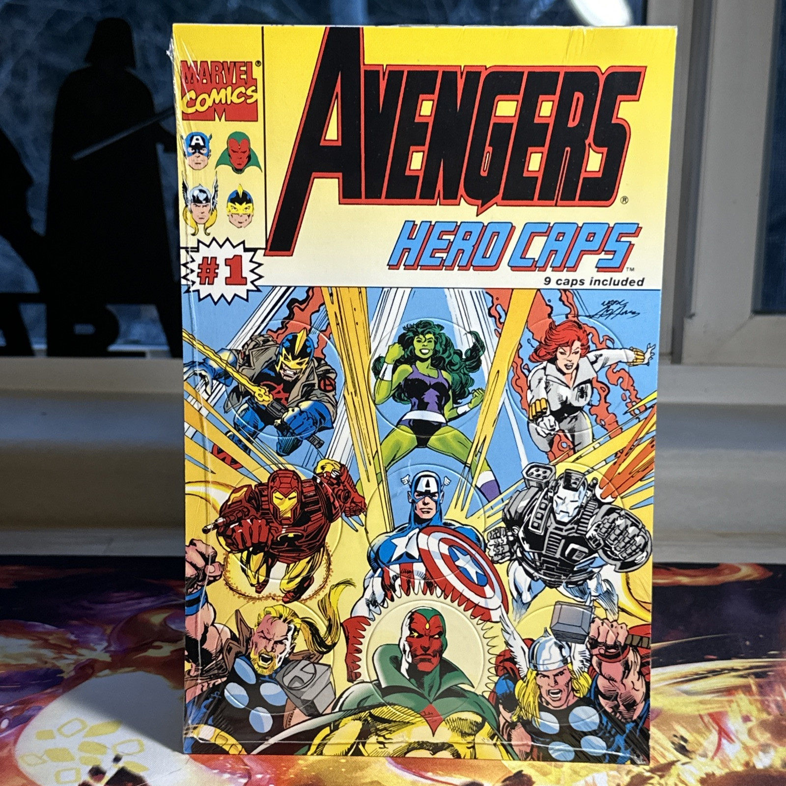The Avengers Hero Caps / POGS #1 NEW SEALED 1-9 Capt America HIGH GRADE RARE
